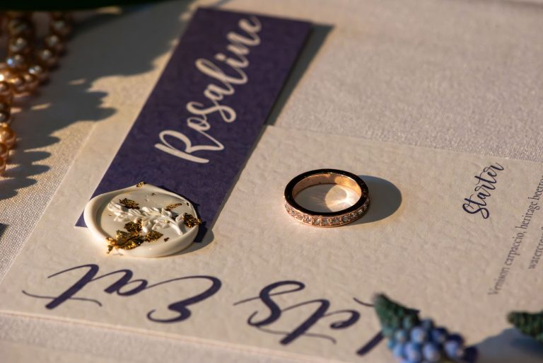 Wedding stationery designed by Bellapeach Creative